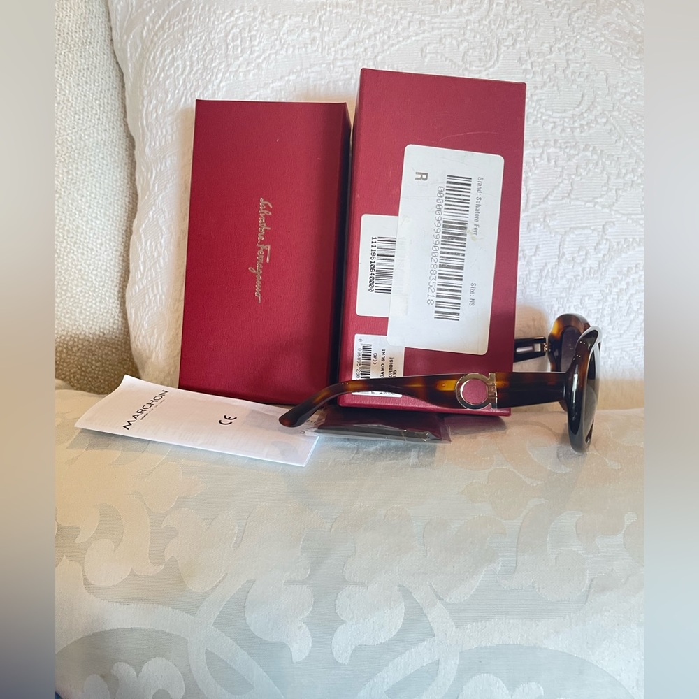 SALVATORE FERRAGAMO Tortoise Shell Sunglasses - Picture 2 of 15